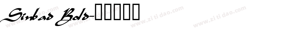 Sinbad Bold字体转换